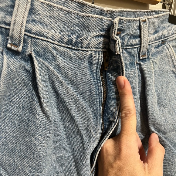 Vintage Lee Jeans with Pleated Front, No Back Pockets, Size 10 - Picture 4 of 7